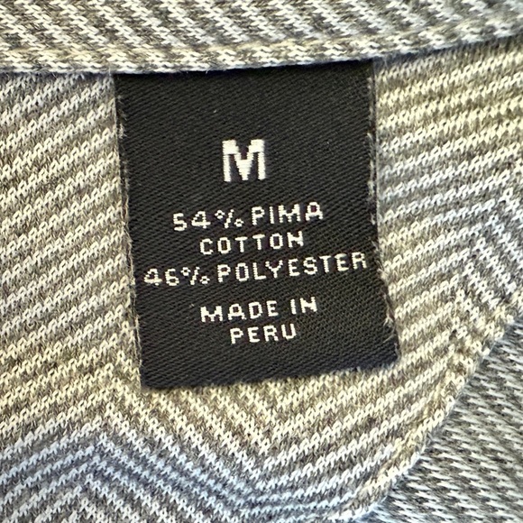 Hart Schaffner Marx Luxe Polo Shirt - M - Pima Cotton Blend - Made in Peru - Picture 7 of 12
